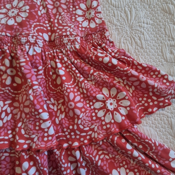 Gymboree girls size 12 dress has defect, cap sleeve 2 tiered skirt VGUC - Picture 5 of 7